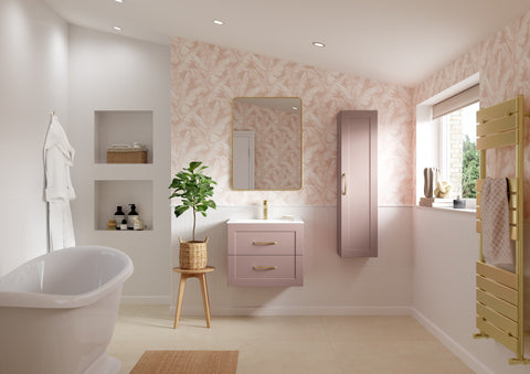 Maynard 500mm Floor Standing WC Unit - Matt Peony