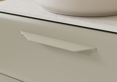 Miramichi 600mm Floor Standing 2 Door Basin Unit (No Top) - Matt Latte