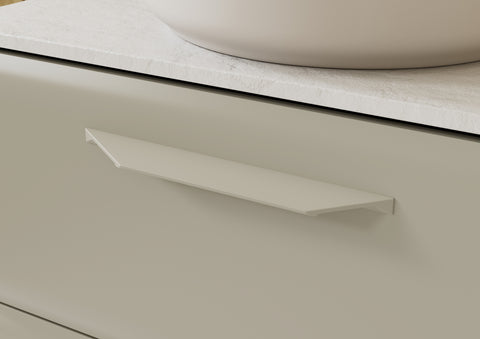 Miramichi 615mm Floor Standing 2 Door Basin Unit w/0TH Basin - Matt Latte