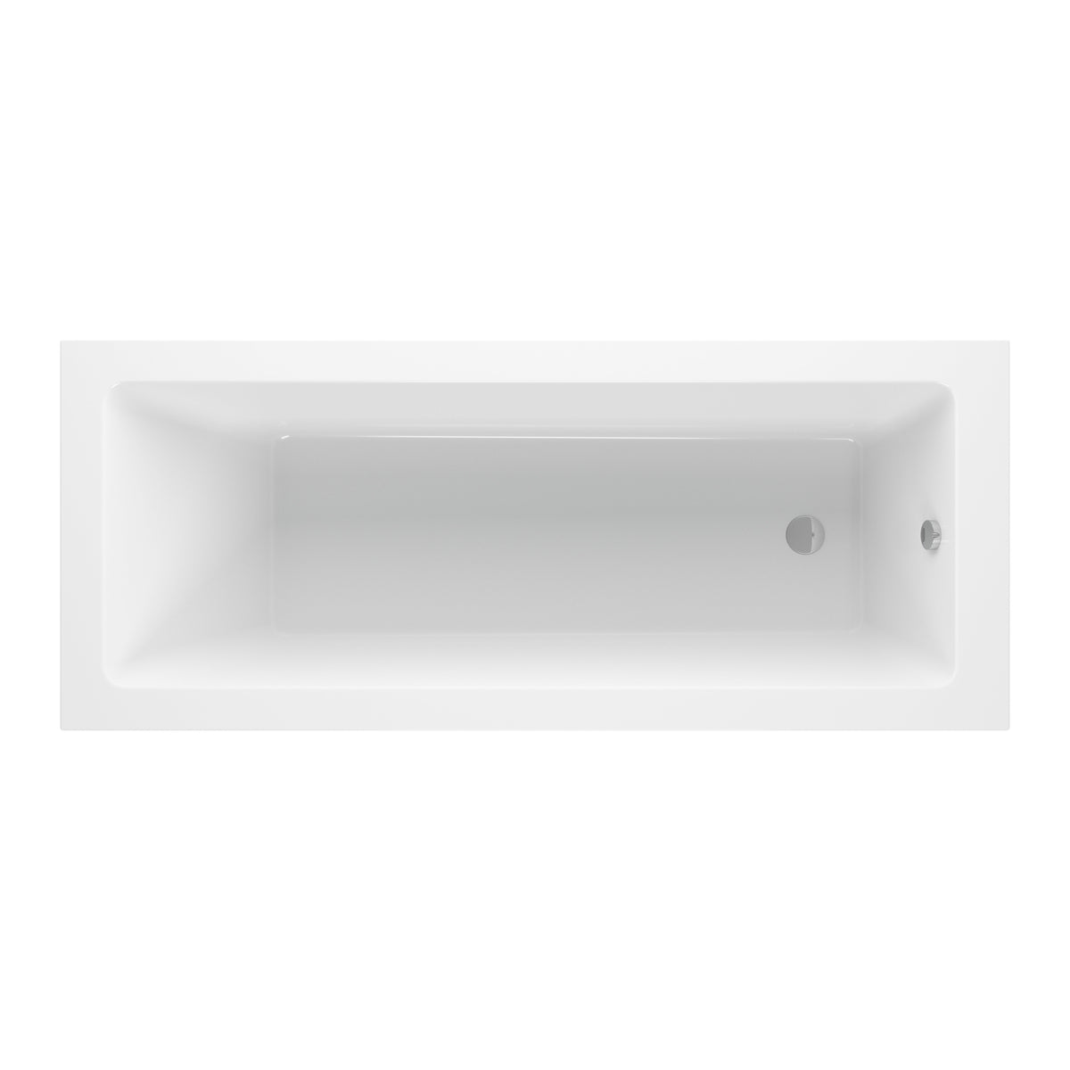 Nant Square Single End 1800x800x550mm 0TH Bath w/Legs