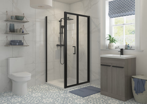 Clear 800mm Side Panel - Matt Black