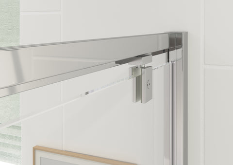 Felix 800mm Pivot Door - Chrome