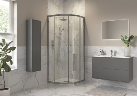 Icon 800x800mm 2 Door Quadrant - Chrome