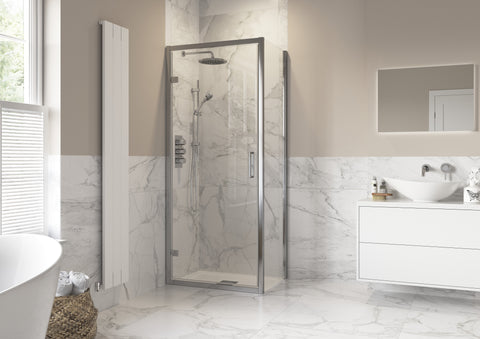 Icon 900mm Hinged Door Side Panel - Chrome
