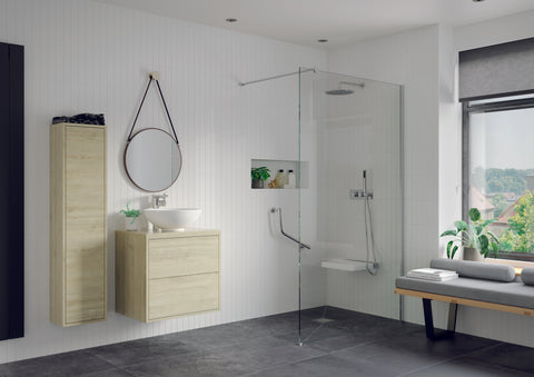Straight 64cm Grab Rail - Brushed Brass
