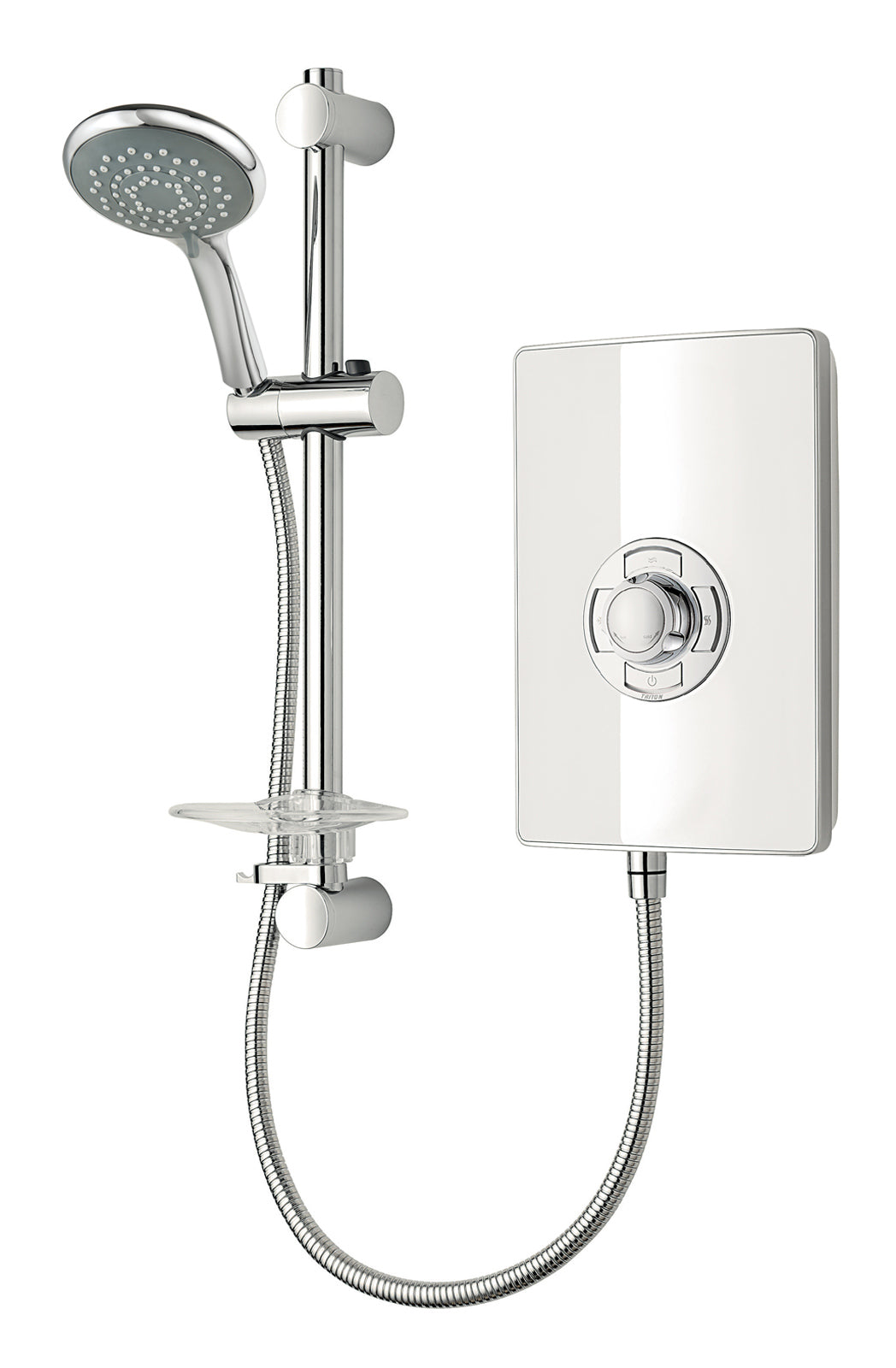 Triton Aspirante 8.5kW Contemporary Electric Shower - White Gloss