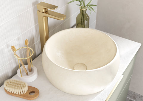 Stour 610mm Wall Hung 2 Drawer Basin Unit & 1TH Basin - Matt Olive Green