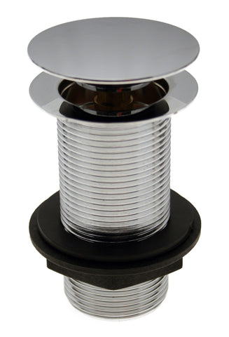 Unslotted Mushroom Basin Waste (1 1/4") - Chrome