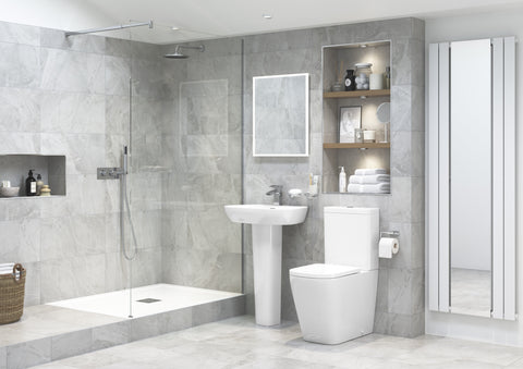 Till Rimless Close Coupled Fully Shrouded Short Projection WC & Soft Close Seat