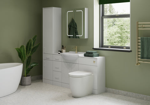Vistula 500mm WC Unit - White Gloss