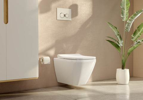 VitrA Integra Square Soft Close Slim Toilet Seat - White