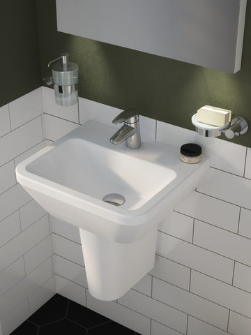 VitrA Integra 600x360mm 1TH Compact Basin w/Overflow - White