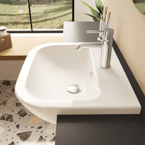 VitrA S20 550x445mm 1TH Semi Recessed Basin - White