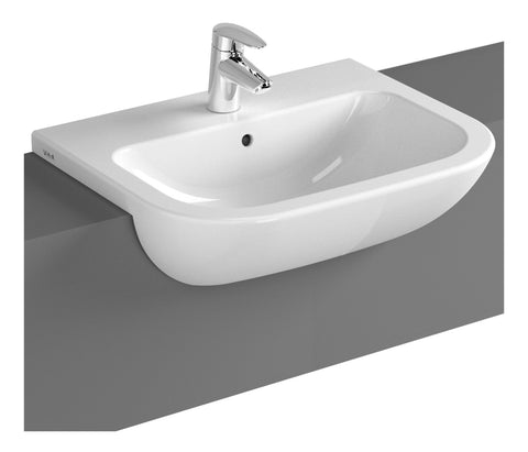 VitrA S20 550x445mm 1TH Semi Recessed Basin - White