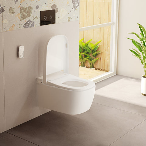 VitrA V-Care Comfort Rimless Shower Toilet - White