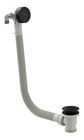 VitrA Round Bath Filler Waste - Matt Black