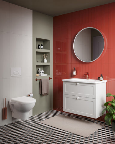 VitrA Zentrum Rimless Wall Hung Pan Only - White