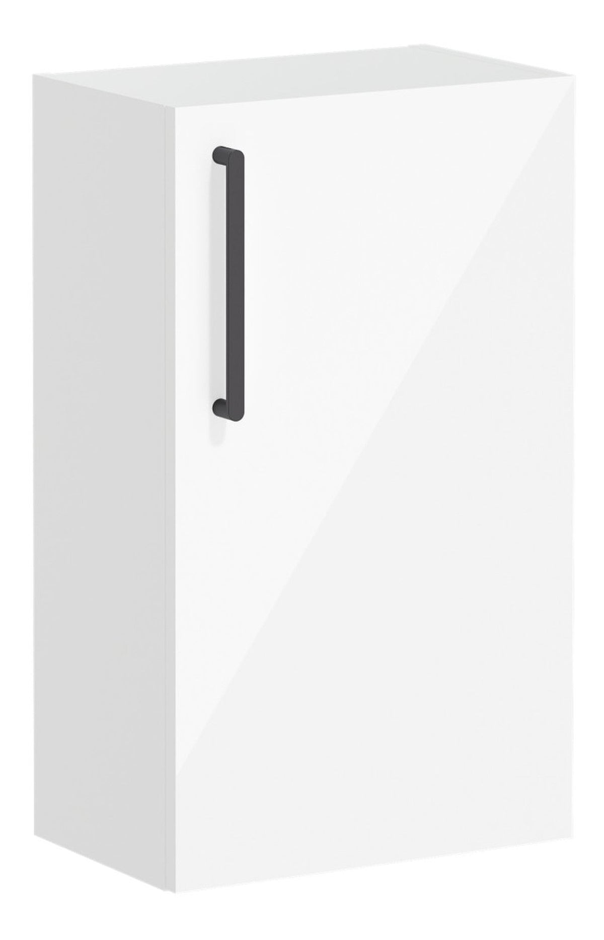 VitrA Root Flat 40cm 1 Door Slim Lower/Base Unit (RH Hinge) - High Gloss White