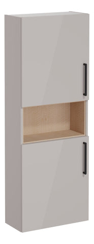 VitrA Root Flat 55cm 2 Door Semi-Tall Unit (LH Hinge) - Bright Sahara Beige