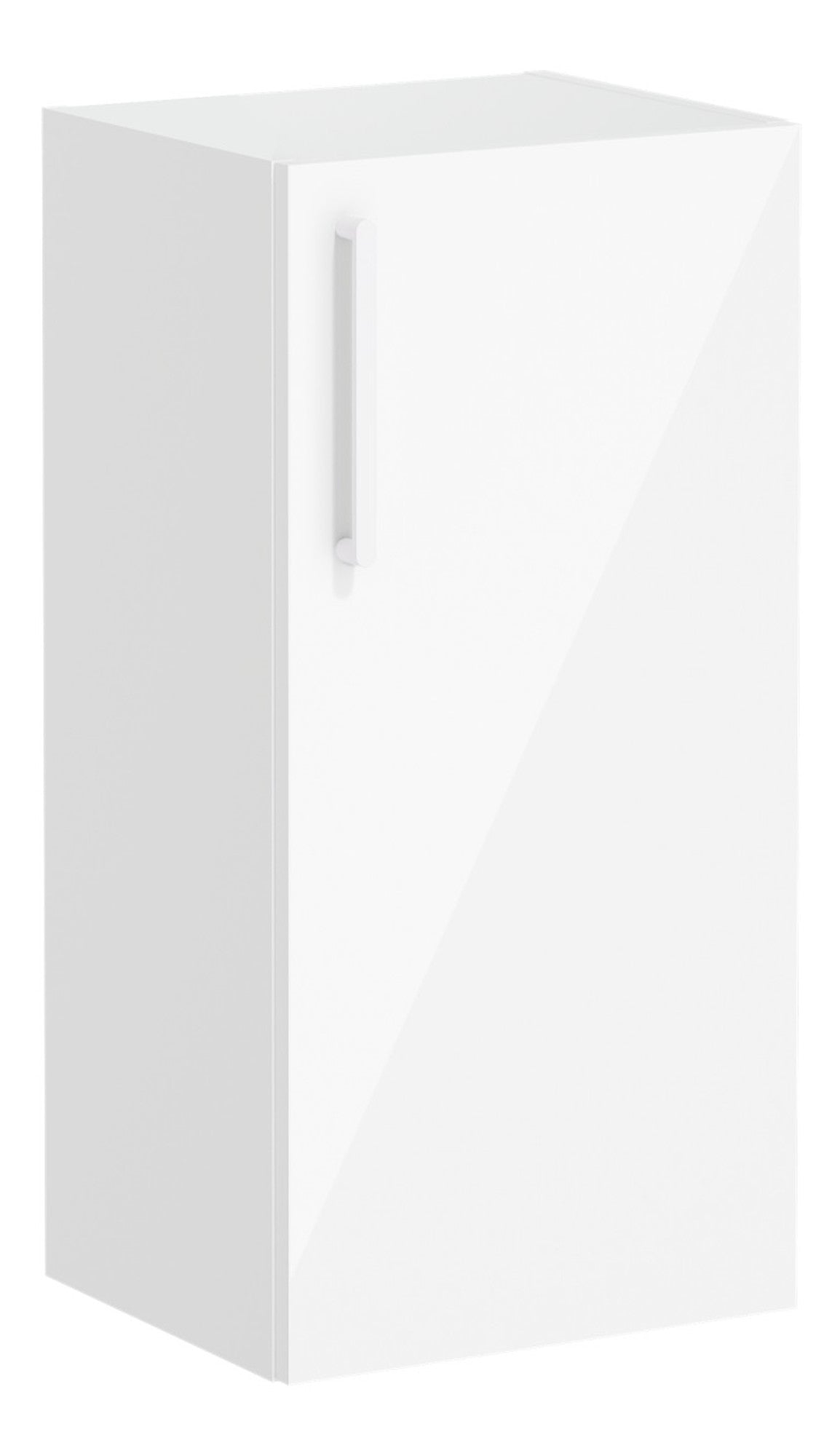 VitrA Root Flat 40cm 1 Door Lower/Base Unit (RH Hinge) - High Gloss White