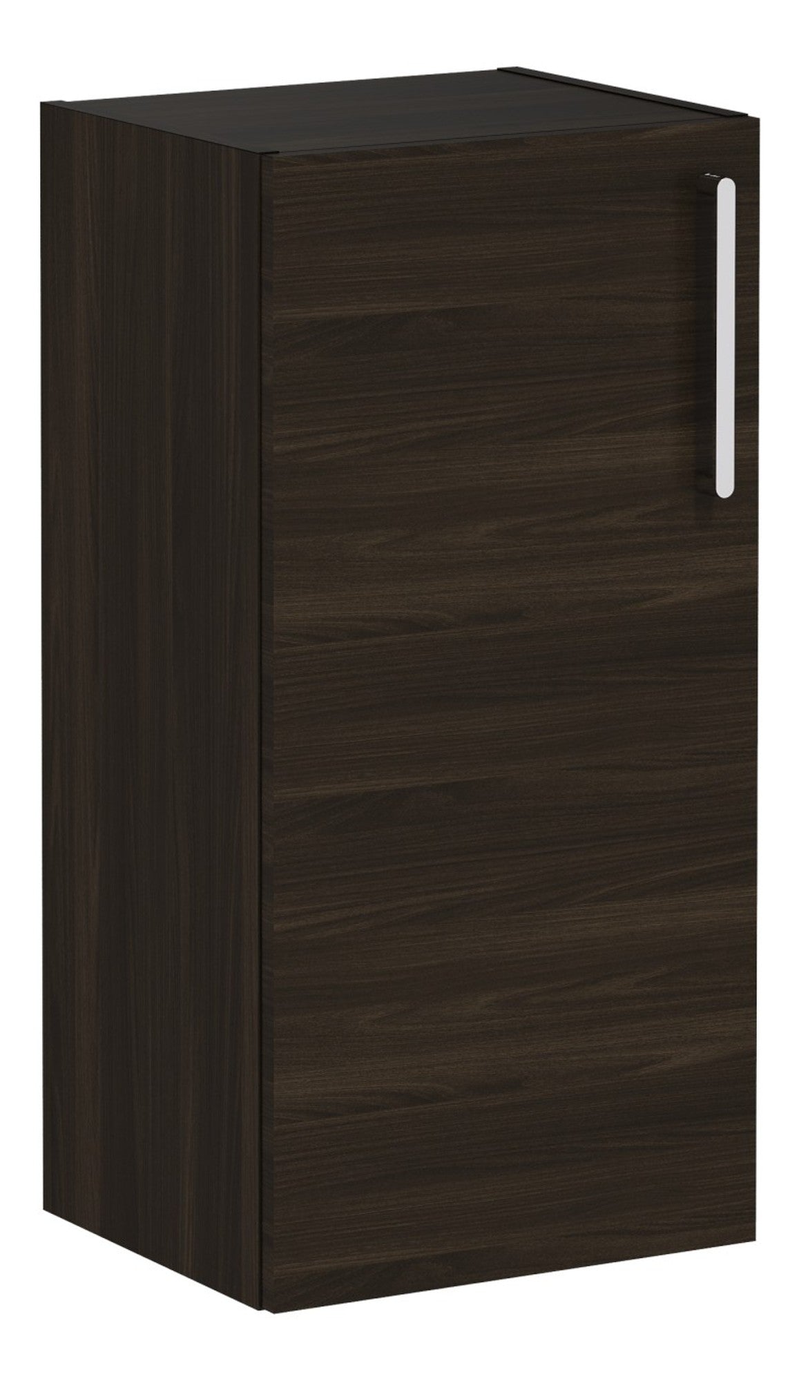 VitrA Root Flat 40cm 1 Door Lower/Base Unit (LH Hinge) - Walnut
