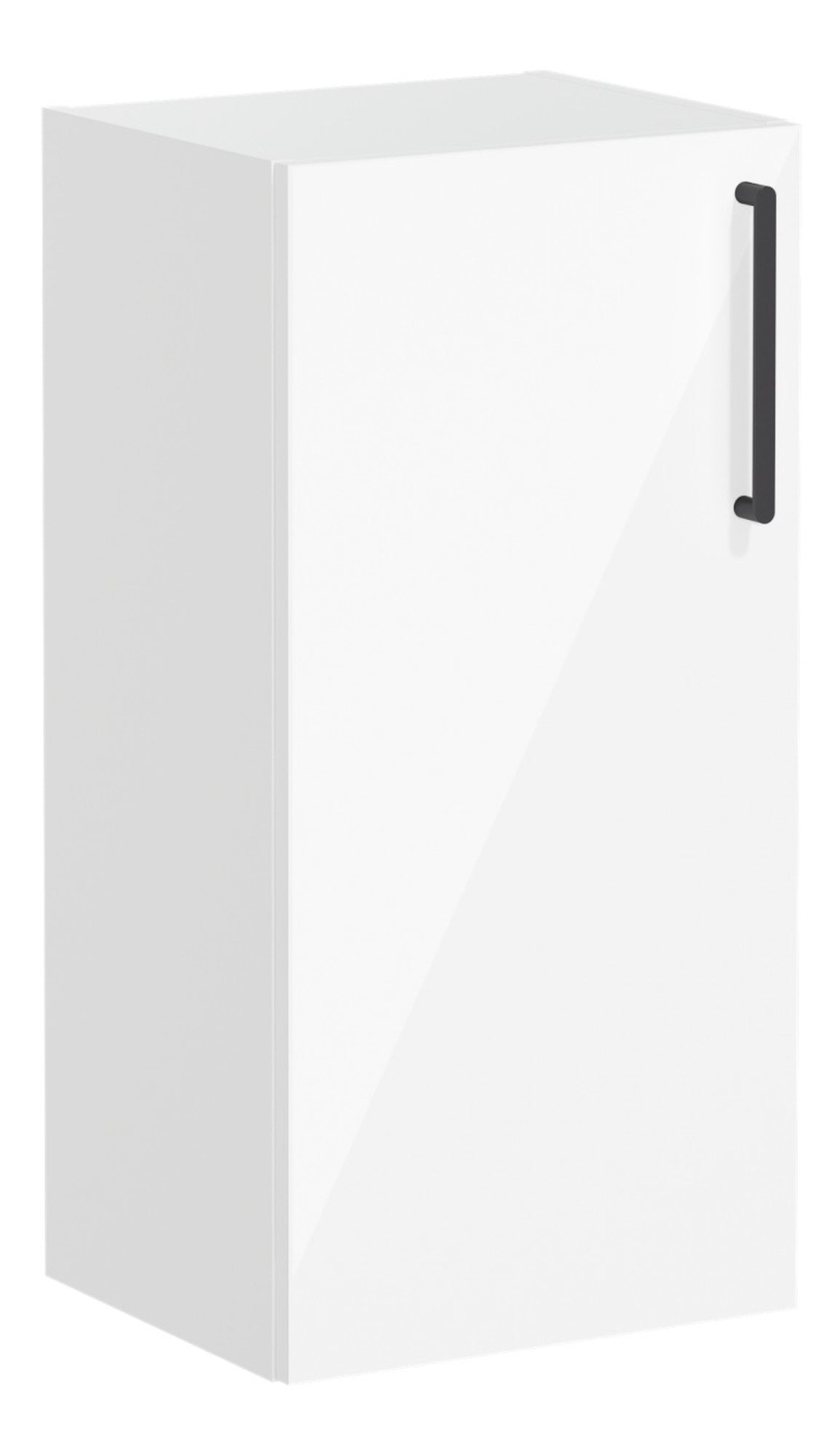 VitrA Root Flat 40cm 1 Door Lower/Base Unit (LH Hinge) - High Gloss White