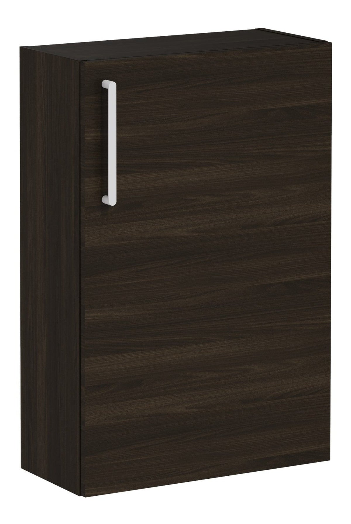VitrA Root Flat 55cm 1 Door Slim Lower/Base Unit (RH Hinge) - Walnut