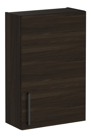 VitrA Root Flat 60cm 1 Door Upper/Wall Unit (RH Hinge) - Walnut
