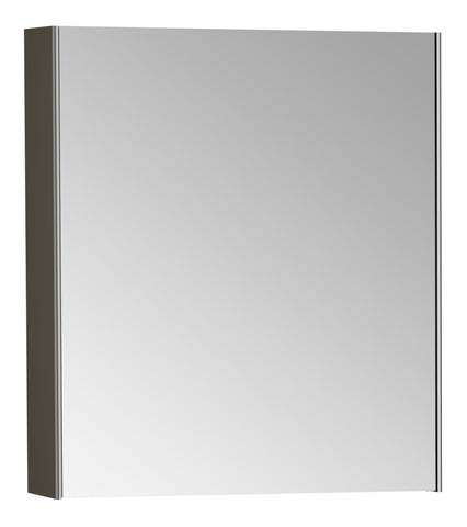 VitrA 620x695mm Mirrored Cabinet (LH Hinge) - Brushed Chrome