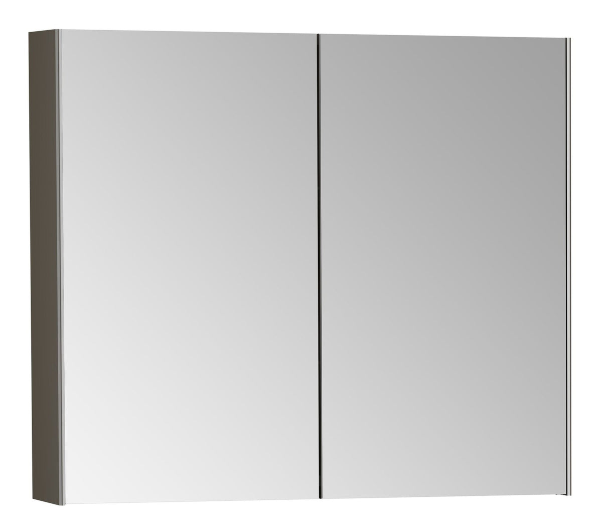 VitrA 820x695mm Mirrored Cabinet - Brushed Chrome