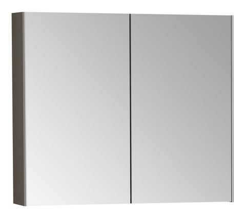 VitrA 820x695mm Mirrored Cabinet - Brushed Chrome