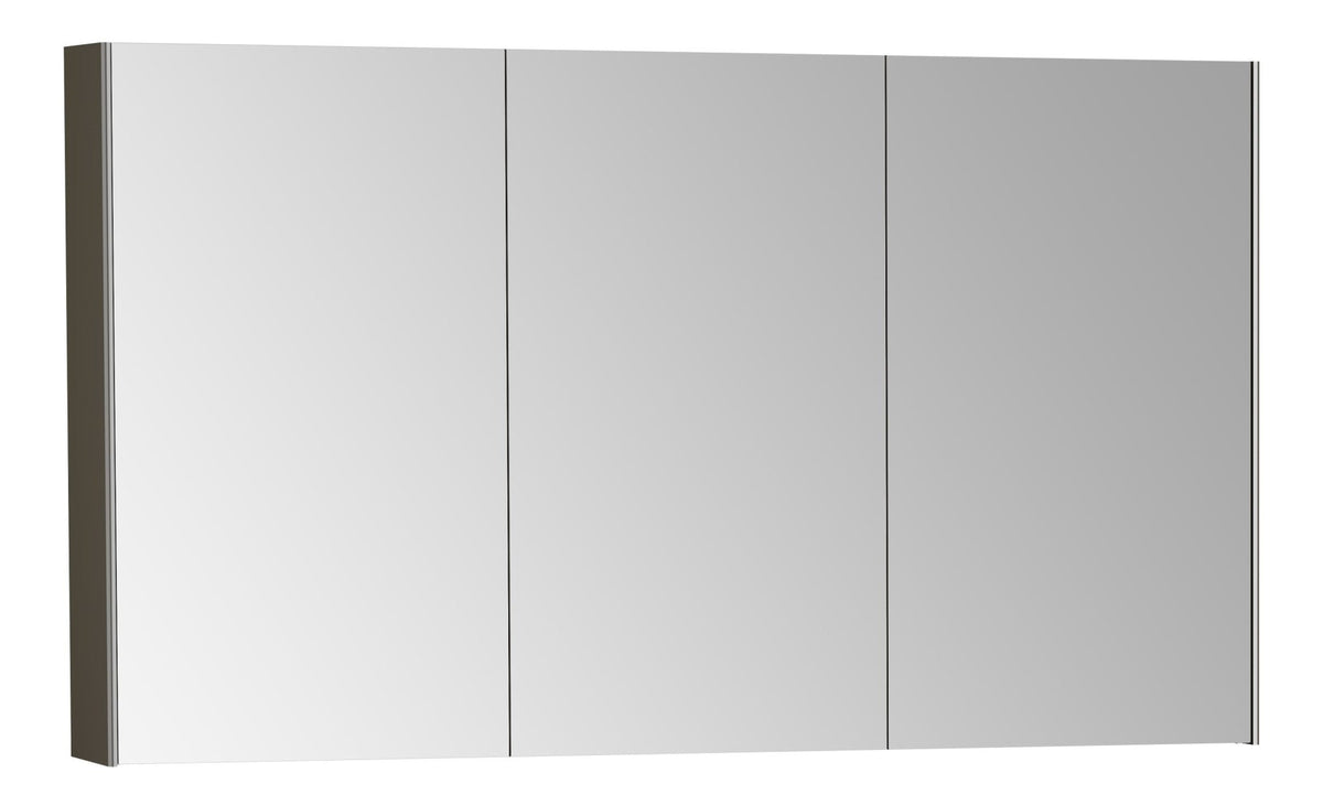 VitrA 1220x695mm Mirrored Cabinet - Brushed Chrome