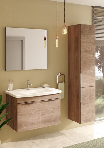 VitrA 820x695mm Rectangular Mirror - Brushed Chrome