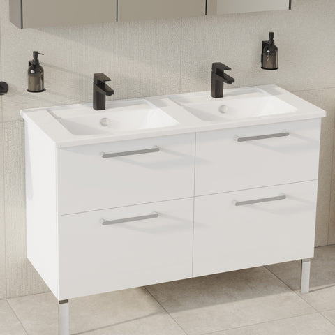 VitrA Root Flat Leg Set for 2/4 Drawer Units - Chrome