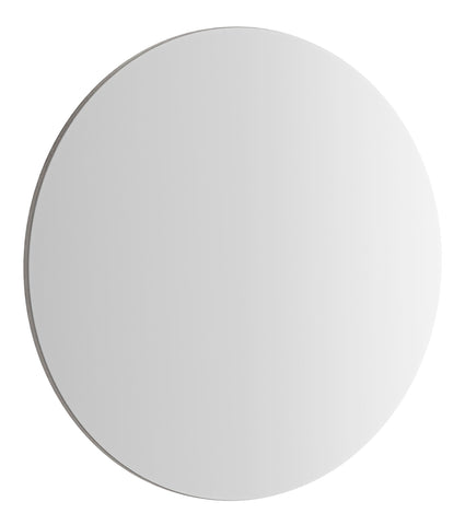 VitrA 595x595mm Round Mirror - Brushed Chrome