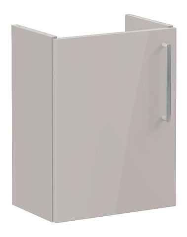 VitrA Root Flat 40cm 1 Door Wall Hung Slim Washbasin Unit (LH Hinge) - Bright Sahara Beige