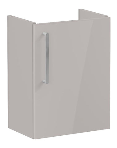 VitrA Root Flat 40cm 1 Door Wall Hung Slim Washbasin Unit (RH Hinge) - Bright Sahara Beige