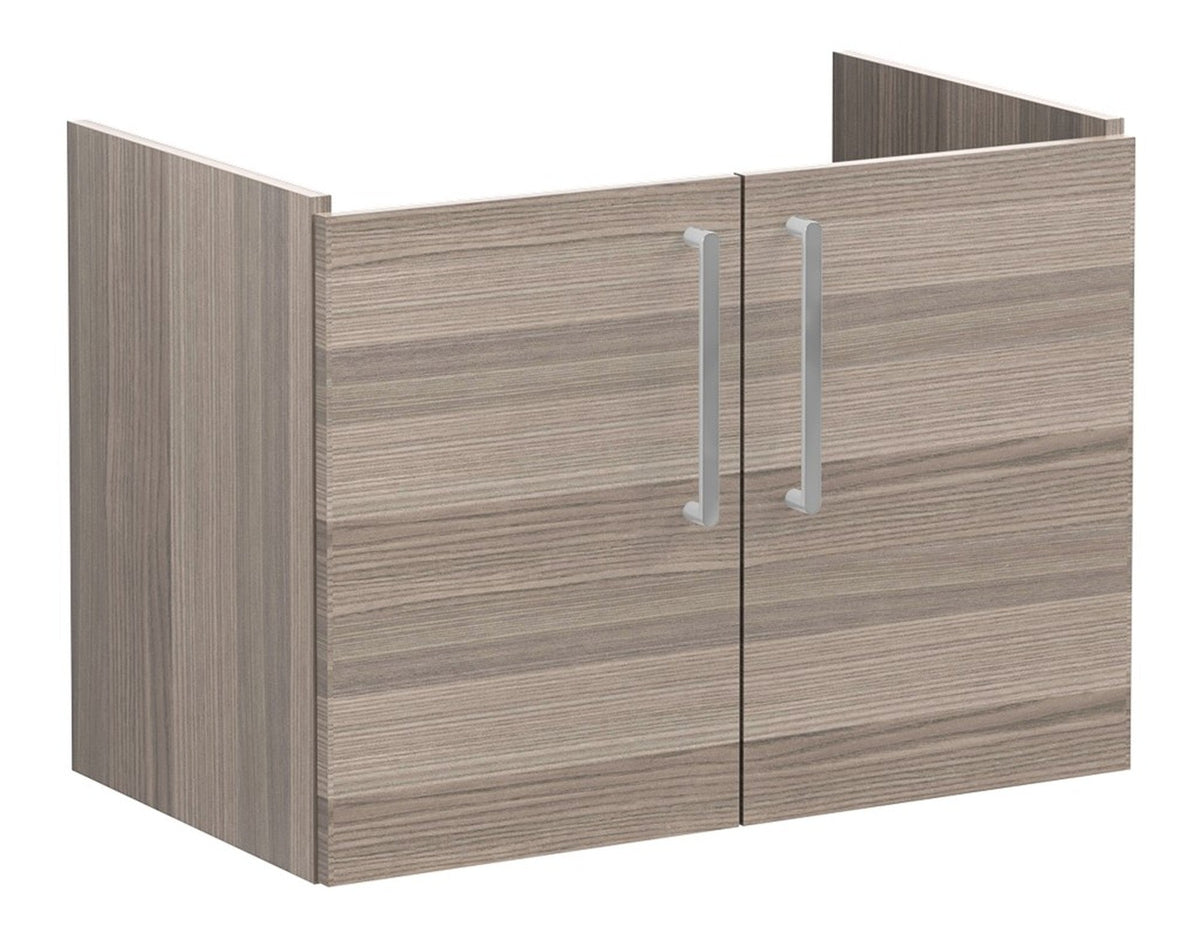 VitrA Root Flat 80cm 2 Door Wall Hung Washbasin Unit - Cordoba