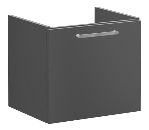 VitrA Root Flat 60cm 1 Drawer Washbasin Unit - Matt Storm Grey