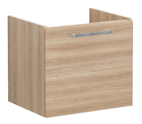 VitrA Root Flat 60cm 1 Drawer Washbasin Unit - Natural Oak