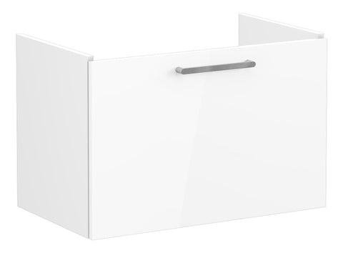 VitrA Root Flat 80cm 1 Drawer Washbasin Unit - High Gloss White