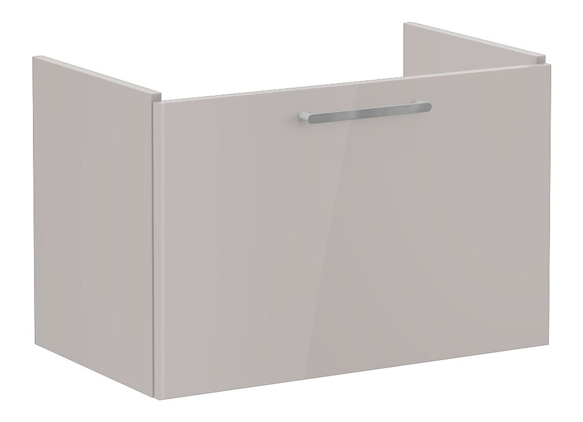 VitrA Root Flat 80cm 1 Drawer Washbasin Unit - Bright Sahara Beige