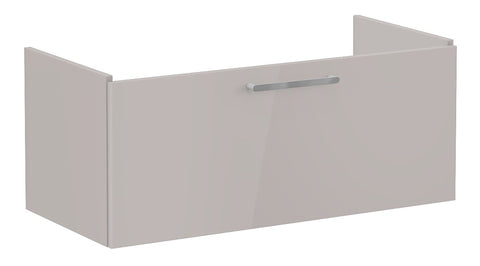 VitrA Root Flat 100cm 1 Drawer Washbasin Unit - Bright Sahara Beige