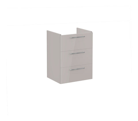 VitrA Root Flat 60cm 3 Drawer Washbasin Unit - Bright Sahara Beige