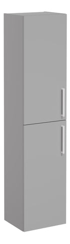 VitrA Root Flat 40cm 2 Door Tall Unit (LH Hinge) - Matt Rock Grey