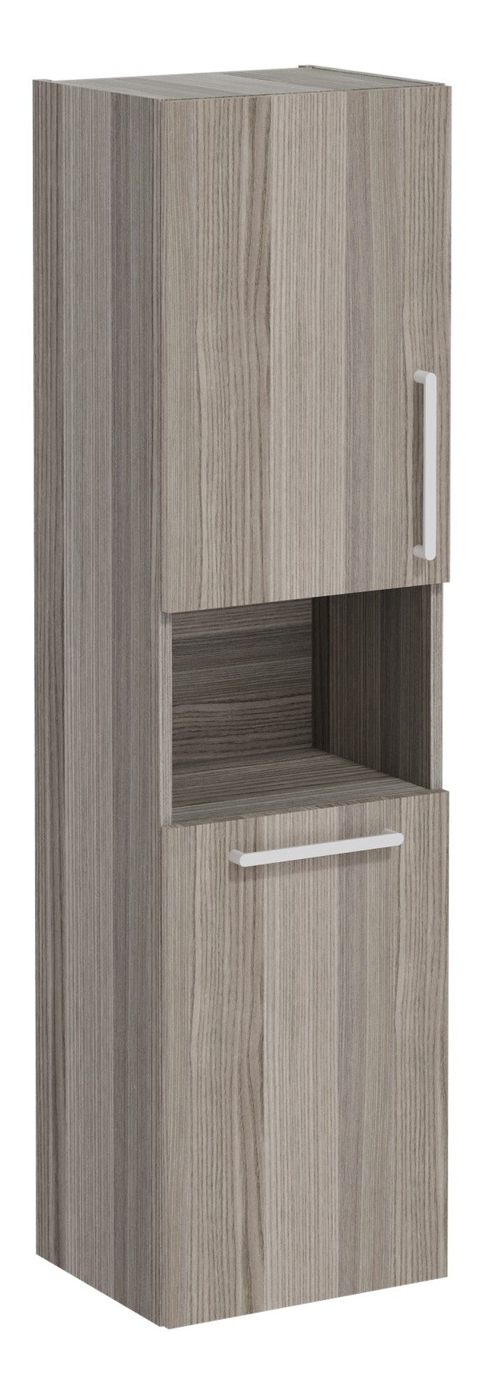 VitrA Root Flat 40cm 2 Door Semi-Tall Unit w/Laundry Basket (LH Hinge) - Cordoba