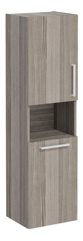 VitrA Root Flat 40cm 2 Door Semi-Tall Unit w/Laundry Basket (LH Hinge) - Cordoba
