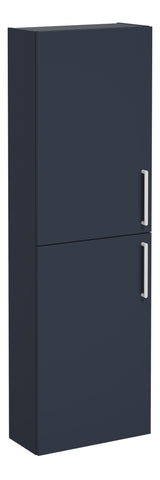 VitrA Root Flat 55cm 2 Door Slim Tall Unit (LH Hinge) - Matt Dark Blue