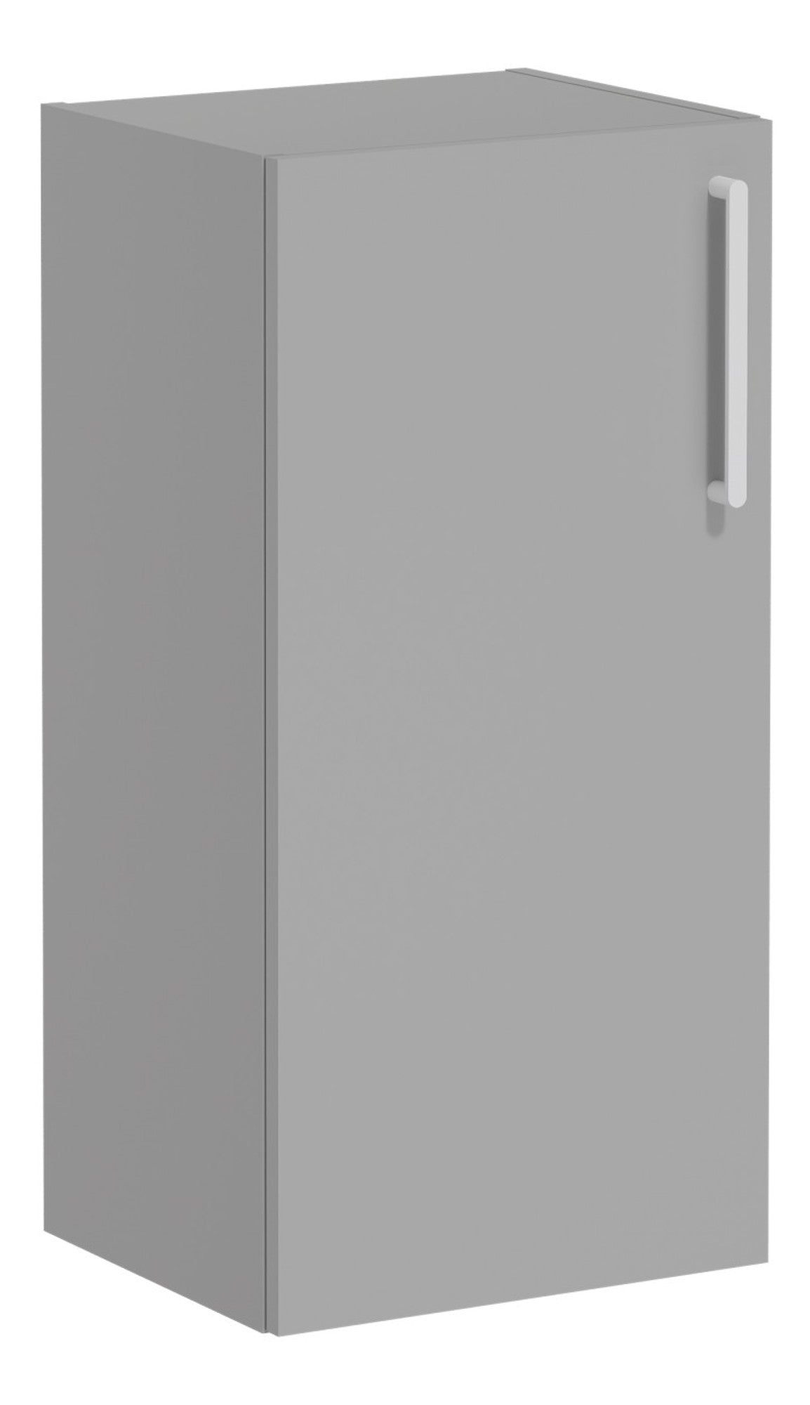 VitrA Root Flat 40cm 1 Door Lower/Base Unit (LH Hinge) - Matt Rock Grey