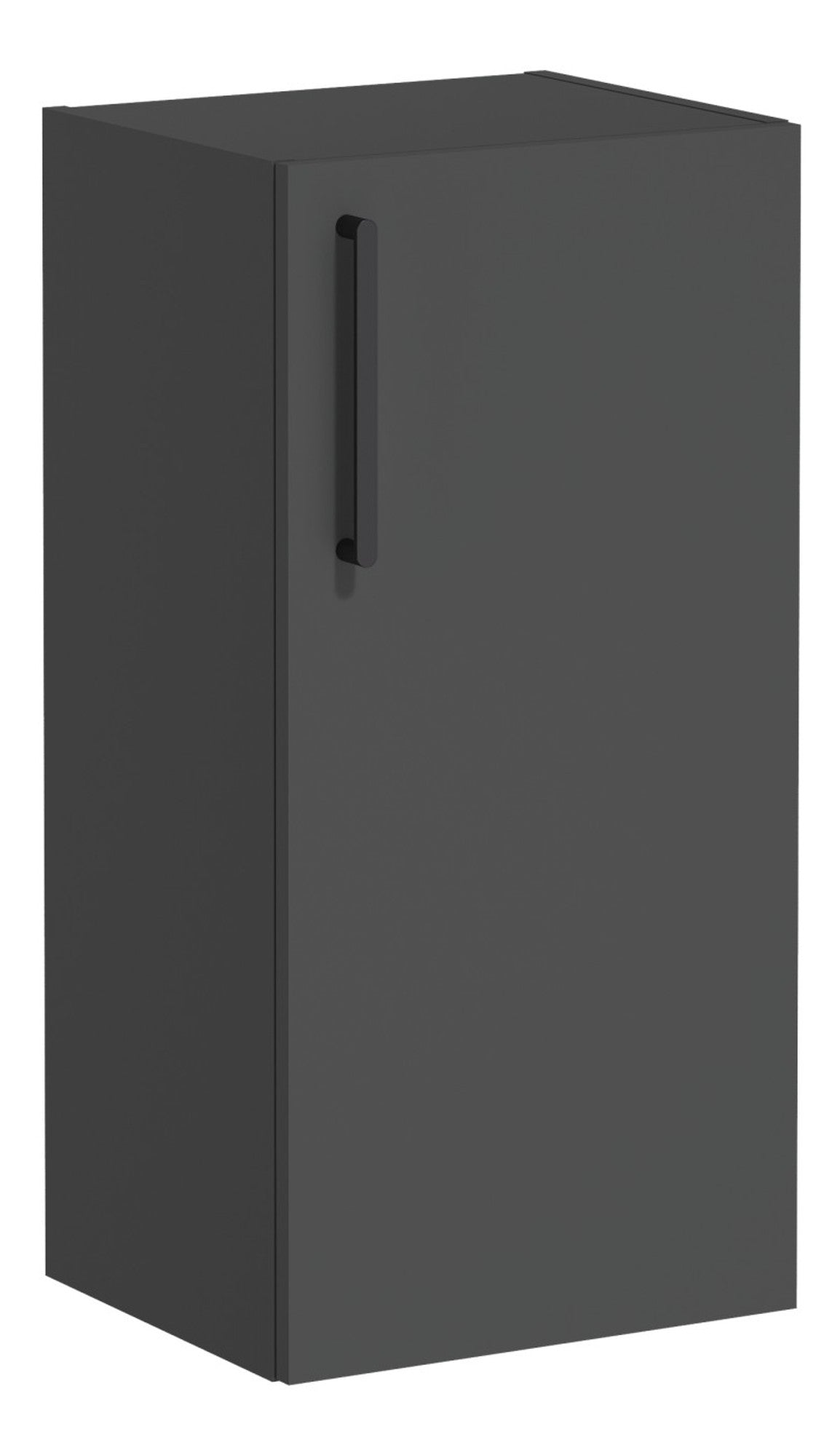 VitrA Root Flat 40cm 1 Door Lower/Base Unit (RH Hinge) - Matt Storm Grey